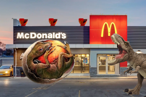 Huevo de dinosaurio encontrado en el McDonals