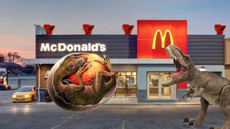 Huevo de dinosaurio encontrado en el McDonals